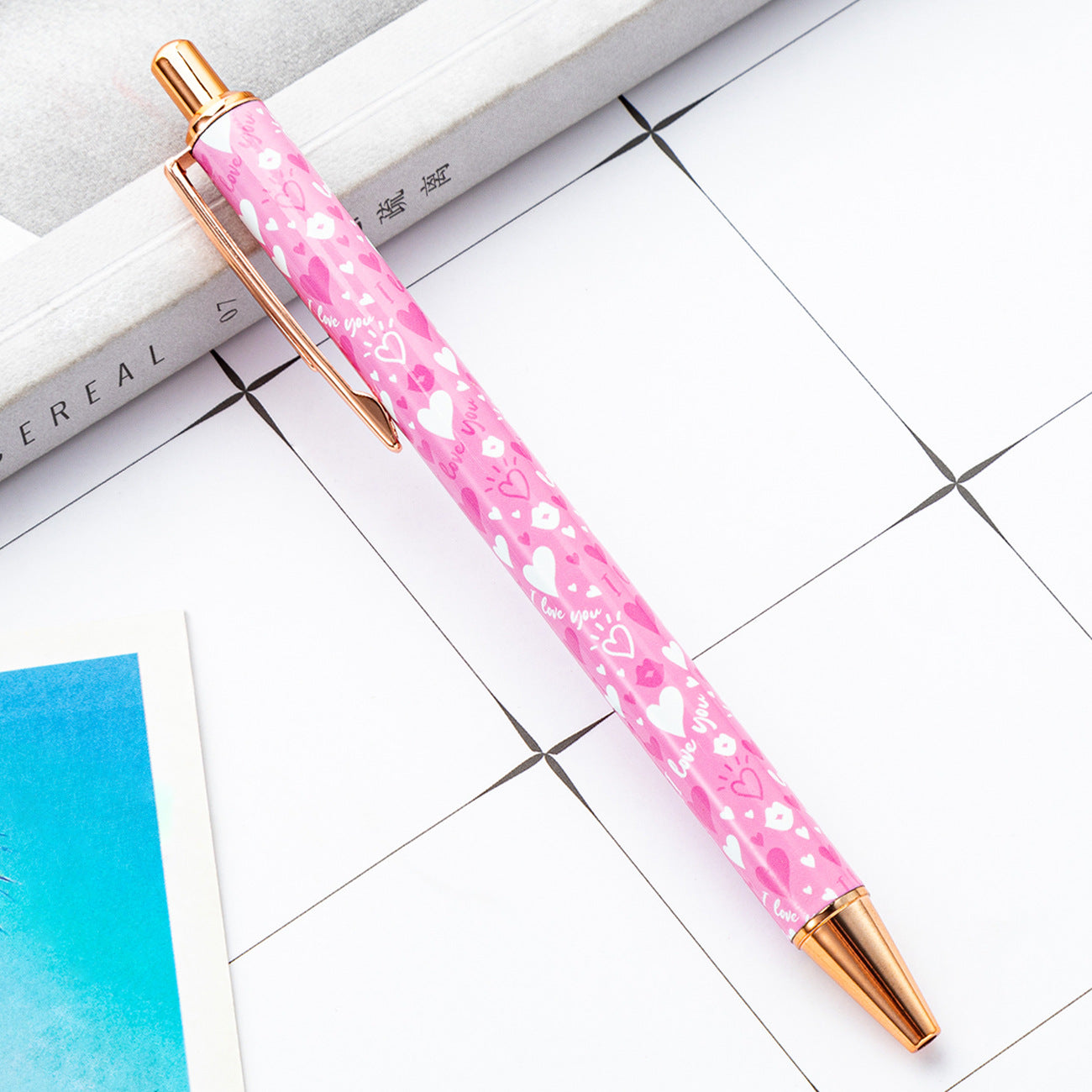 Wholesale of Valentine's Day Metal Action Pens